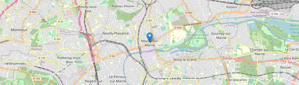 Neuilly-sur-Marne - Carte