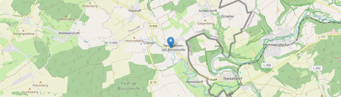 Neunkirchen-lès-Bouzonville - Carte