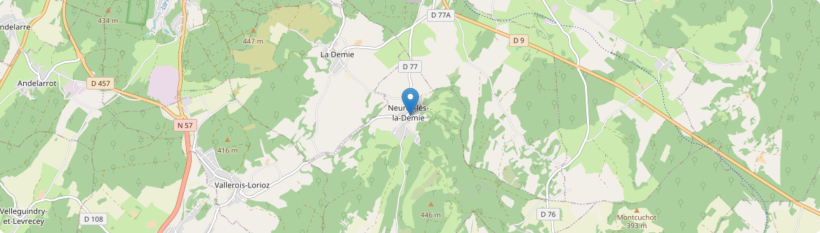 Neurey-lès-la-Demie - Carte