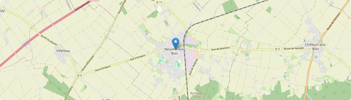 Neuville-aux-Bois - Carte