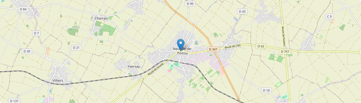 Neuville-de-Poitou - Carte
