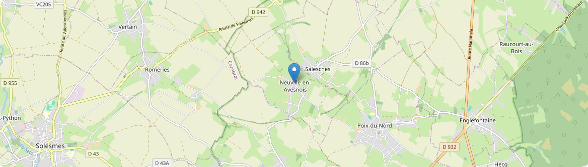 Neuville-en-Avesnois - Carte