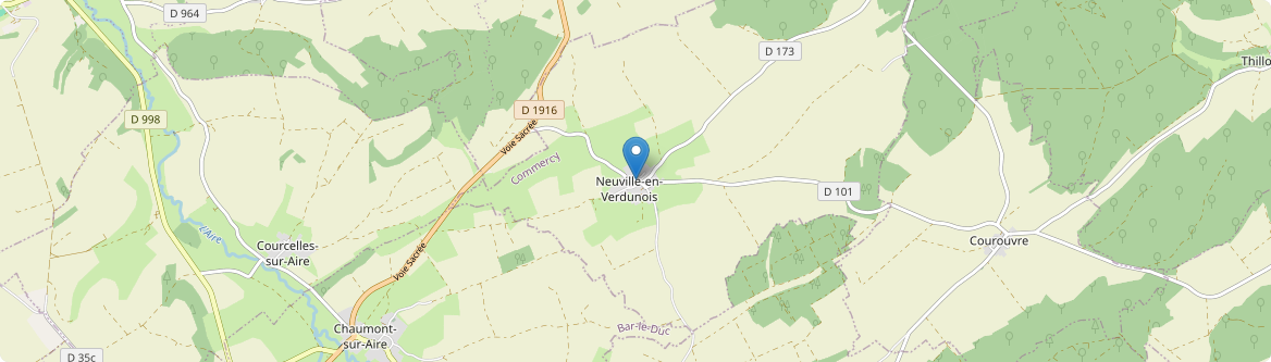 Neuville-en-Verdunois - Carte