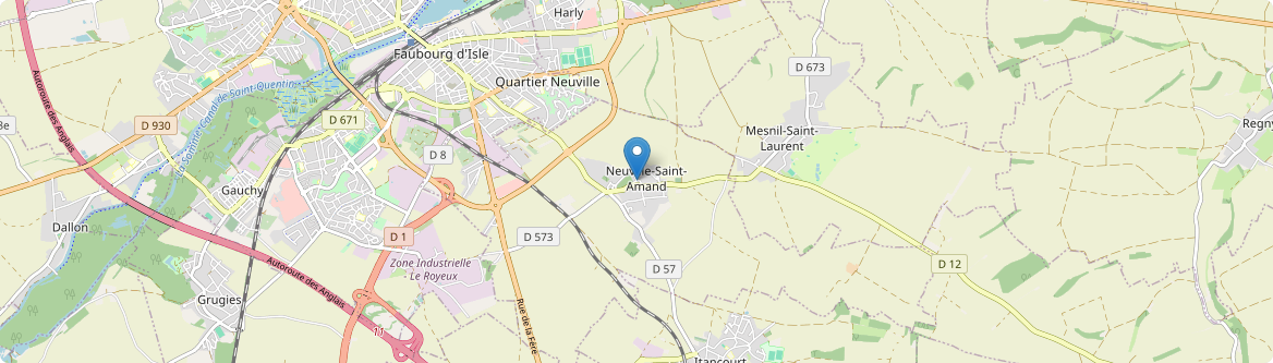 Neuville-Saint-Amand - Carte