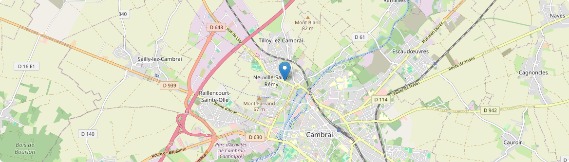 Neuville-Saint-Rémy - Carte
