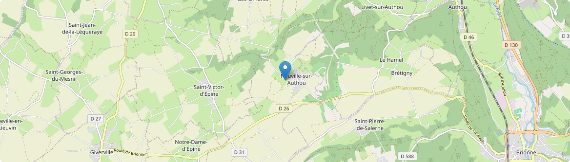 Neuville-sur-Authou - Carte