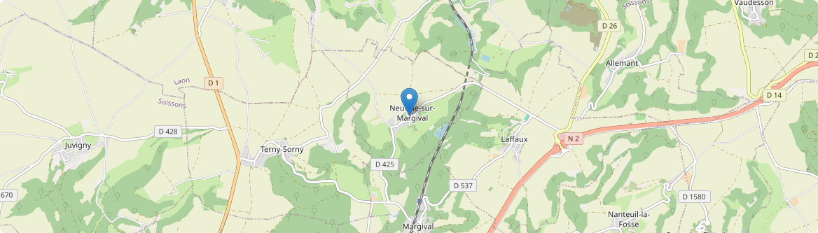 Neuville-sur-Margival - Carte