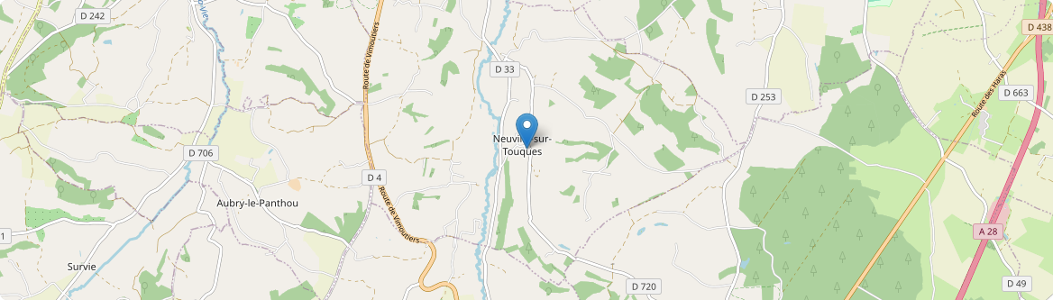 Neuville-sur-Touques - Carte