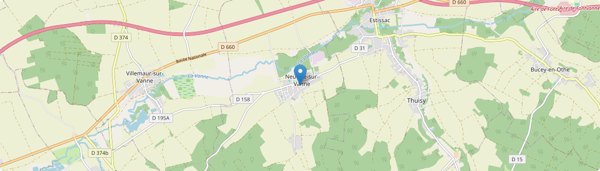 Neuville-sur-Vanne - Carte
