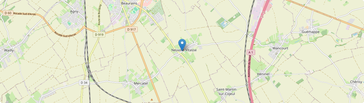 Neuville-Vitasse - Carte
