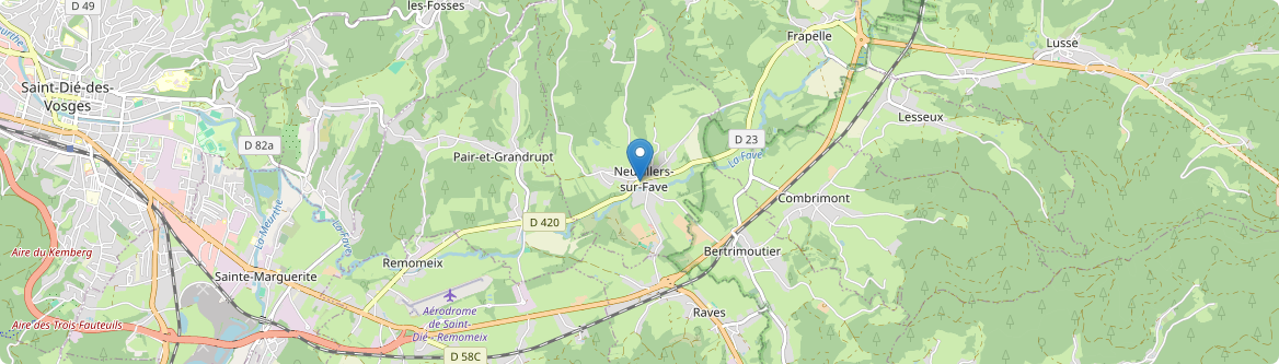Neuvillers-sur-Fave - Carte