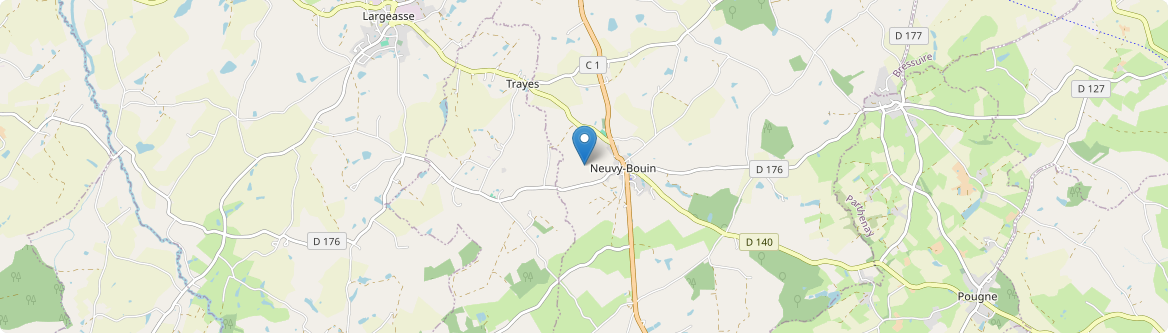 Neuvy-Bouin - Carte