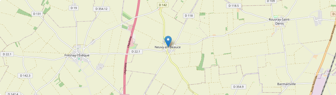 Neuvy-en-Beauce - Carte