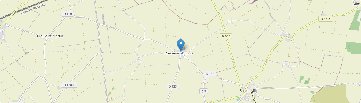 Neuvy-en-Dunois - Carte