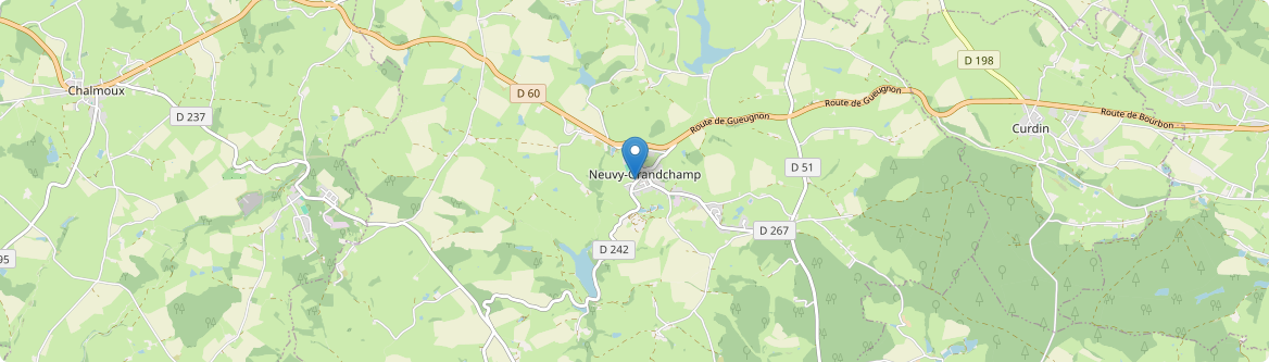 Neuvy-Grandchamp - Carte