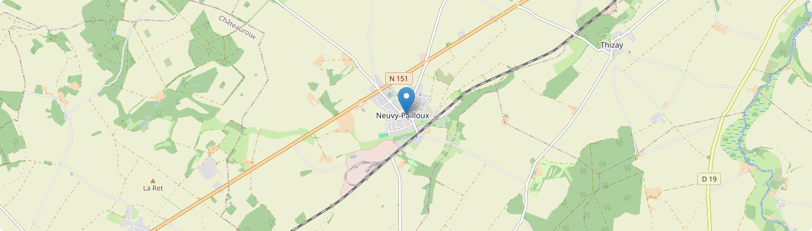 Neuvy-Pailloux - Carte