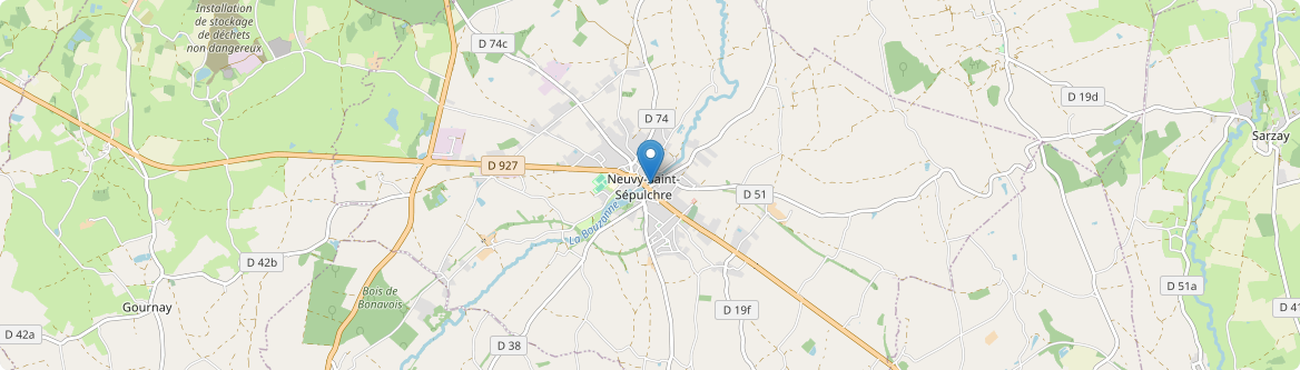 Neuvy-Saint-Sépulchre - Carte