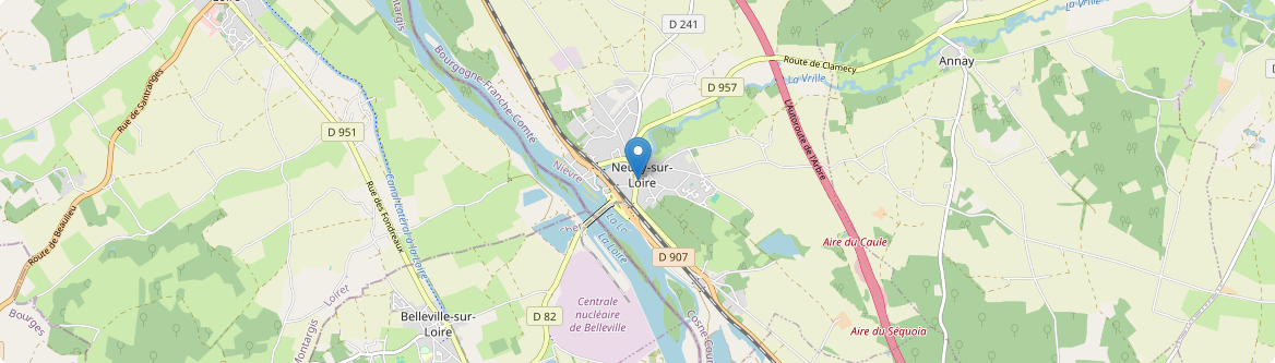Neuvy-sur-Loire - Carte