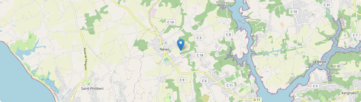 Névez - Carte