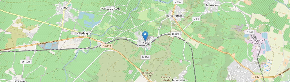 Névian - Carte