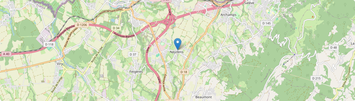 Neydens - Carte