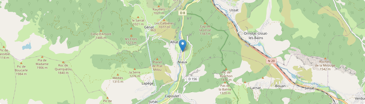 Niaux - Carte