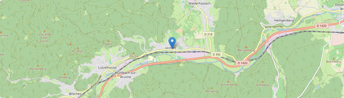 Niederhaslach - Carte