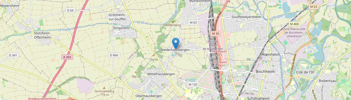 Niederhausbergen - Carte