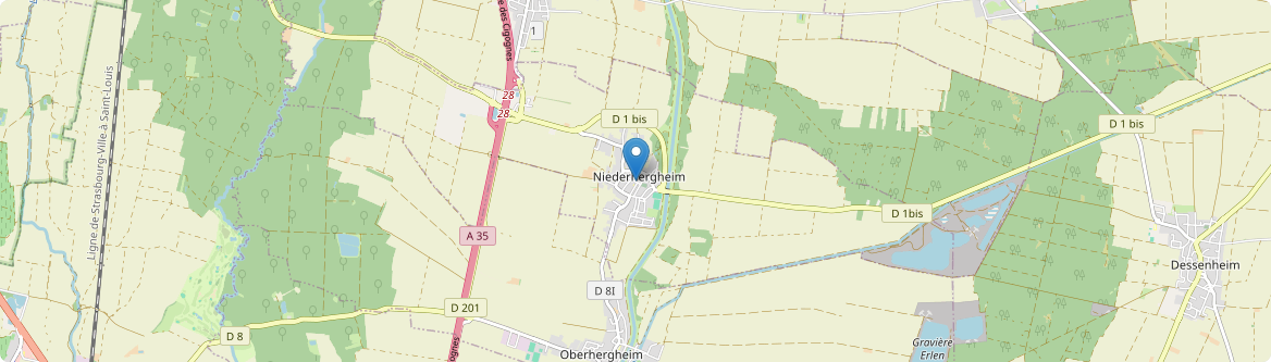 Niederhergheim - Carte