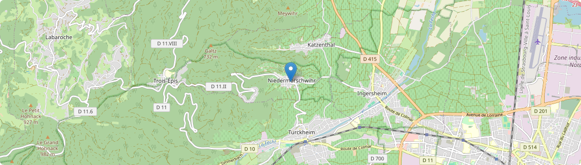 Niedermorschwihr - Carte
