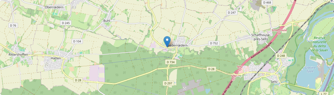 Niederrœdern - Carte