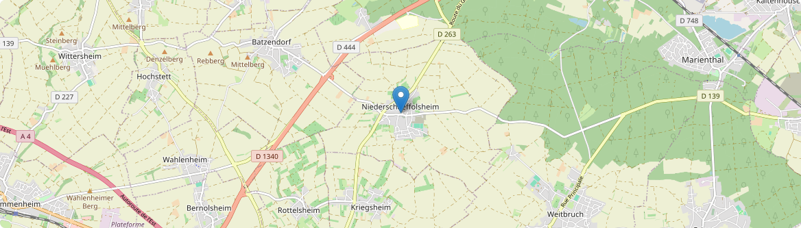 Niederschaeffolsheim - Carte