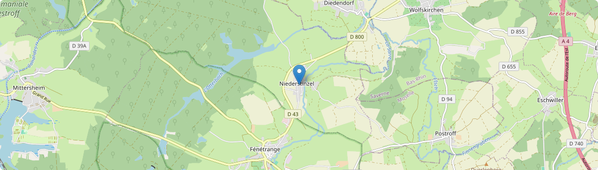 Niederstinzel - Carte