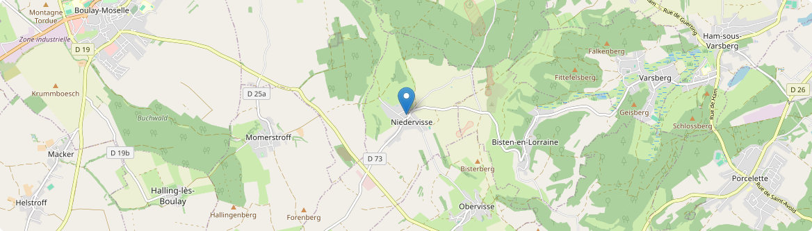 Niedervisse - Carte