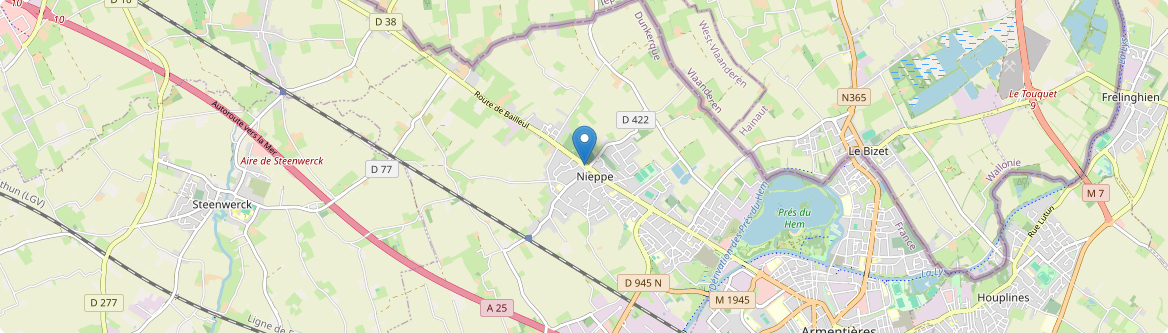 Nieppe - Carte