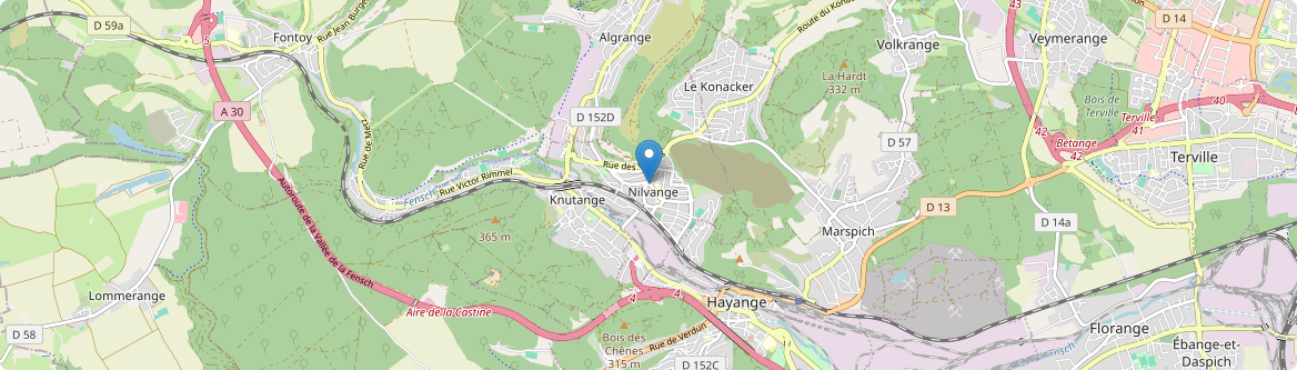 Nilvange - Carte