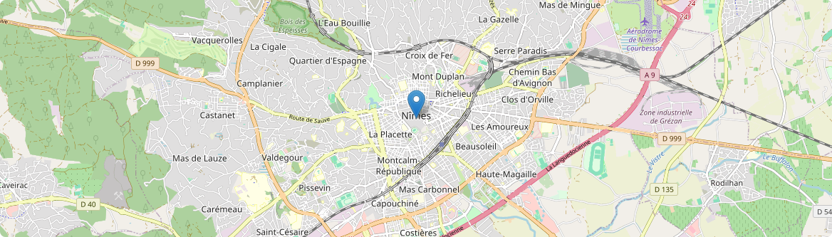 Nîmes - Carte