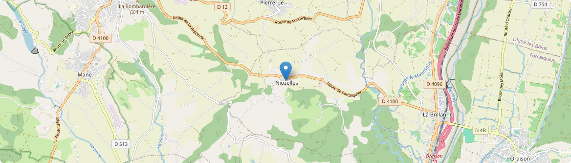 Niozelles - Carte