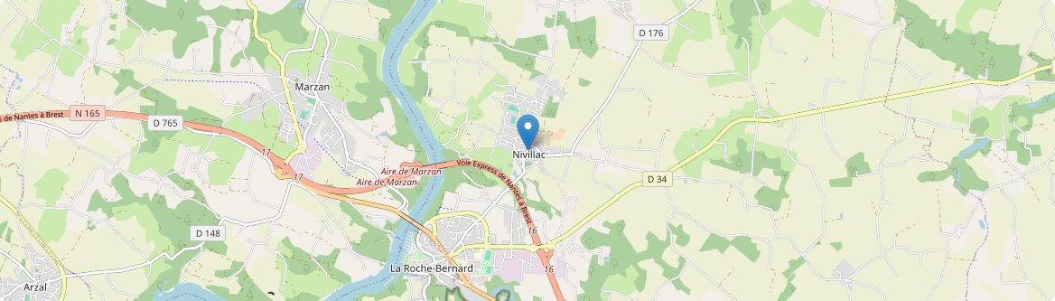 Nivillac - Carte