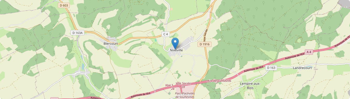 Nixéville-Blercourt - Carte