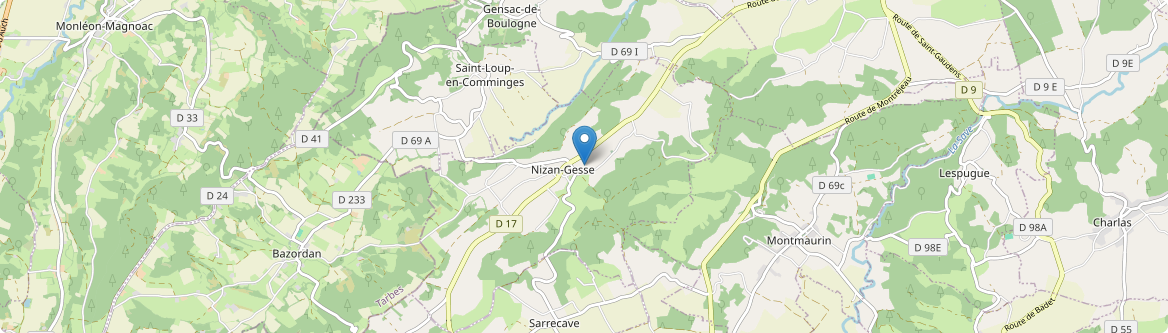 Nizan-Gesse - Carte