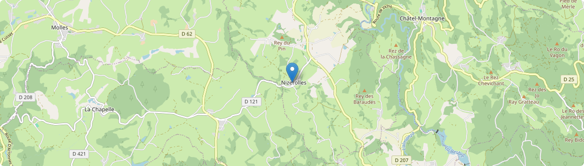 Nizerolles - Carte