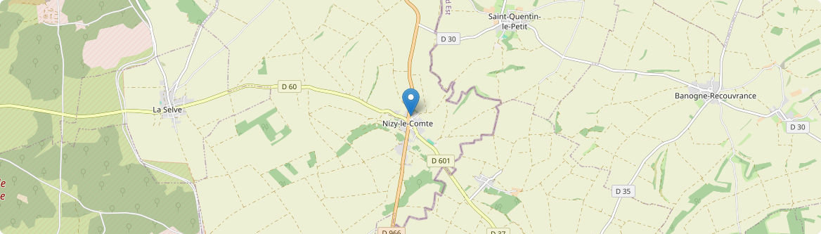 Nizy-le-Comte - Carte