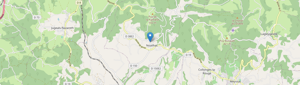 Noailhac - Carte