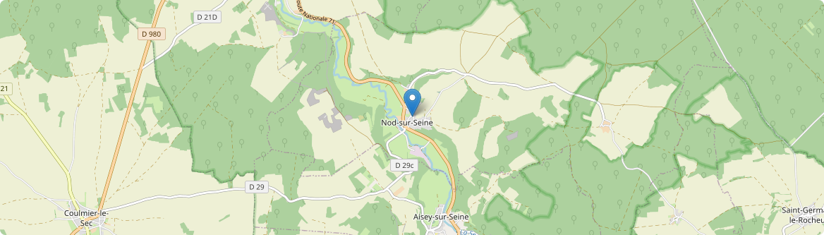 Nod-sur-Seine - Carte