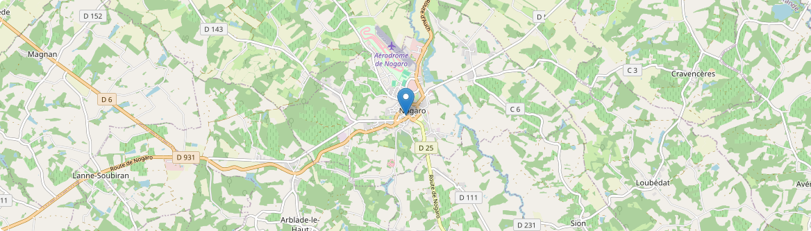 Nogaro - Carte