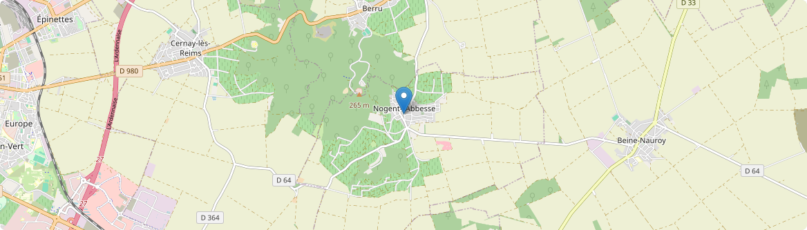 Nogent-l'Abbesse - Carte