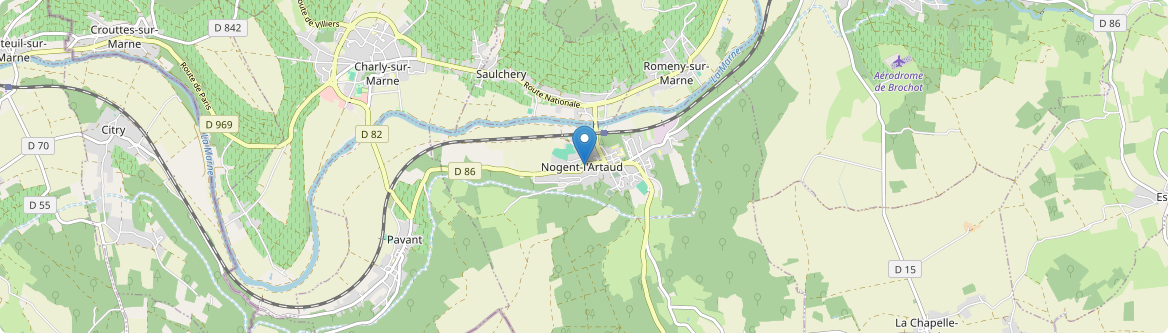 Nogent-l'Artaud - Carte