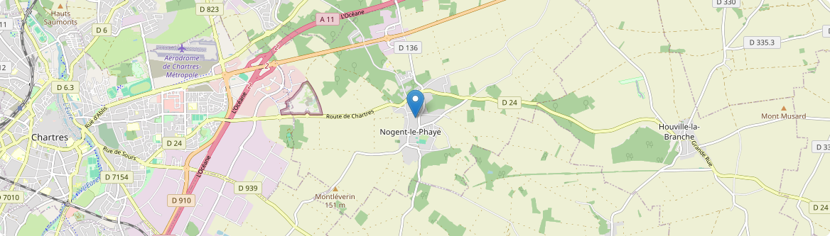 Nogent-le-Phaye - Carte