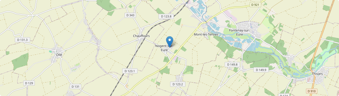 Nogent-sur-Eure - Carte